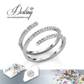 Destiny Jewellery Crystal From Swarovski Spiral Ring